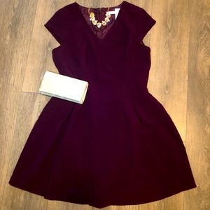 Ricki’s Burgundy V-neck Zip Up Dress US 14